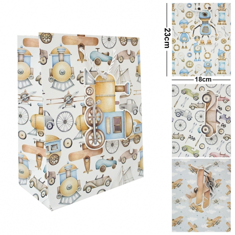 BOLSA SACOLA DE PAPEL PARA PRESENTE LUXO P 23X18X10CM