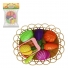 KIT COZINHA INFANTIL COM CESTA + FRUTAS / LEGUMES E ACESSORIOS COM VELCRO COZINHA DIVERTIDA 10 PECAS