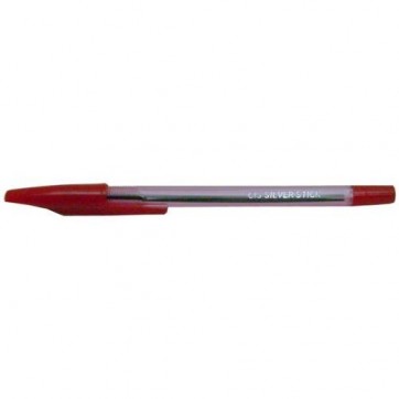CANETA CIS SILVER STICK 1.0 VERMELHA