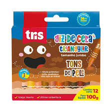 GIZ DE CERA TRIANGULAR 12 TONS DE PELE - TRIS